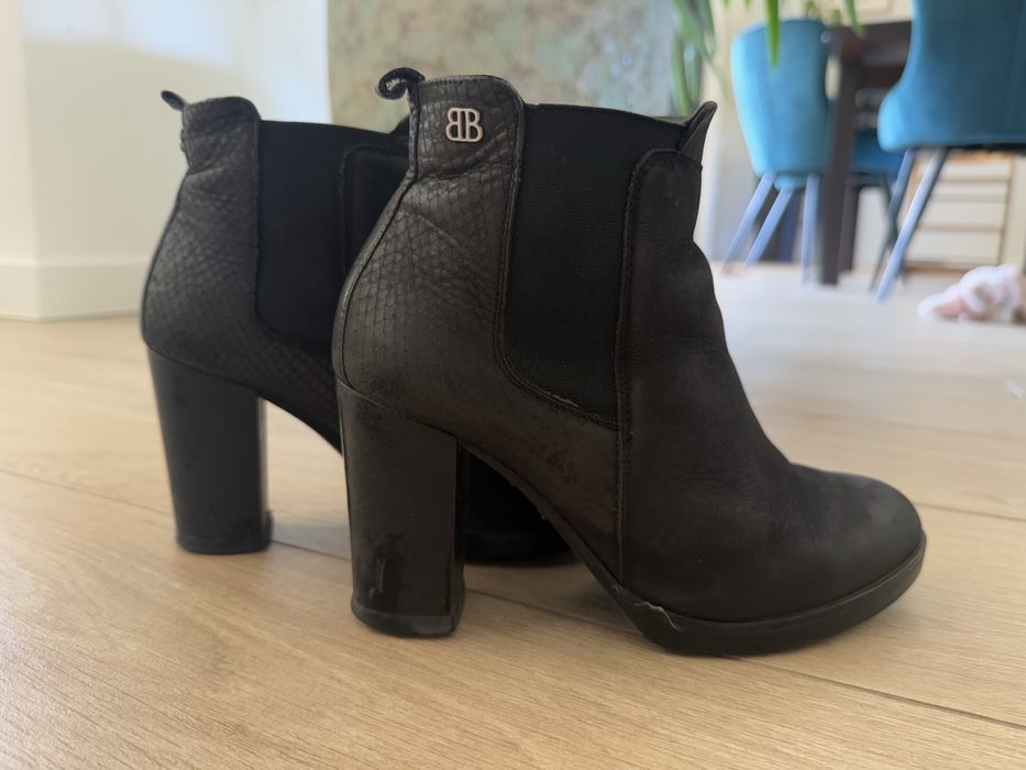 Botki badura r 37 nobuk czarne