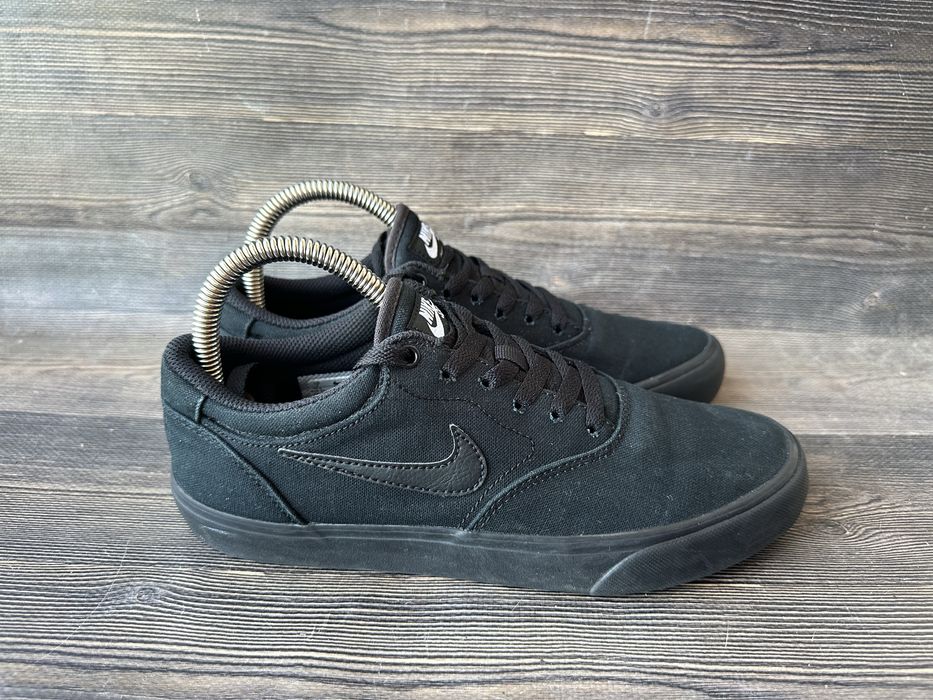 Чорні кеди кросівки Nike SB Chron 2 Canvas 40 р