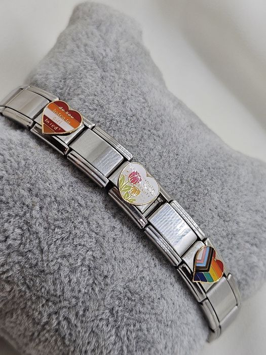 Bransoletka modułowa jak nomination Kolorowe serca