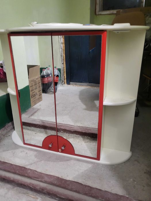 Тумба з умивальником і шафа з дзеркалом комплект