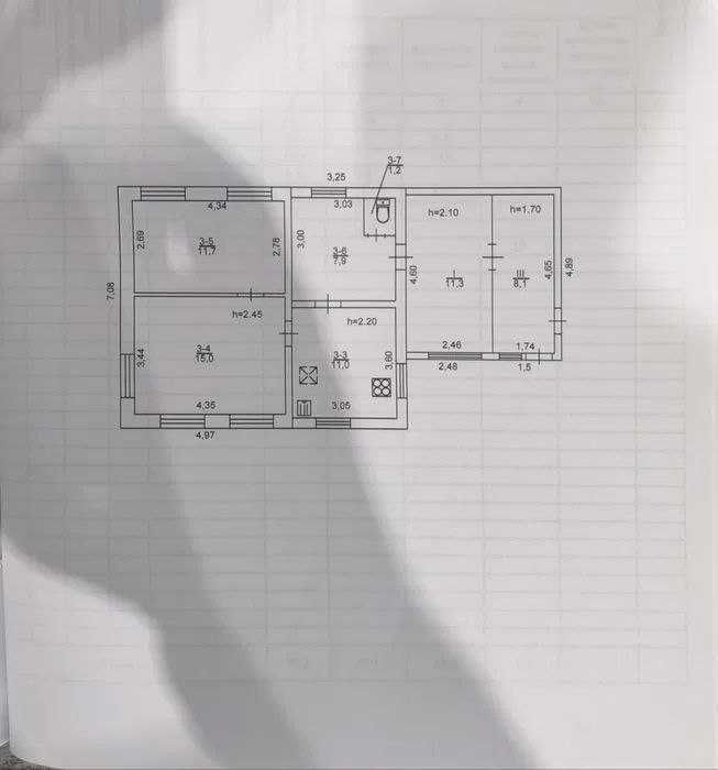 Продам будинок 65м Одеська ,п.Герцена, с ділянкою Od5