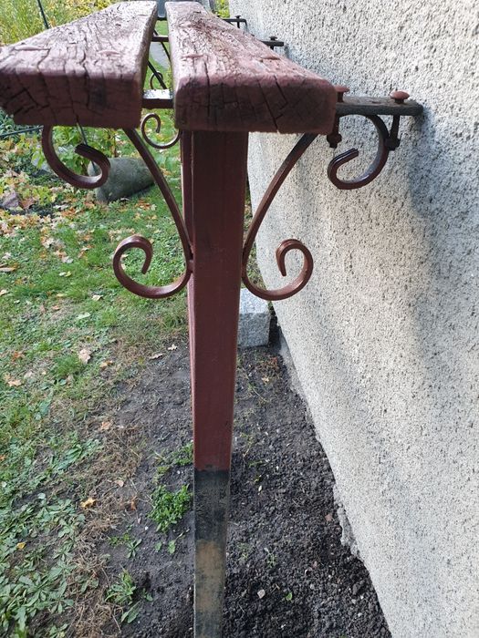 Ławka na cmentarz 116x27,5x109,5 bez desek