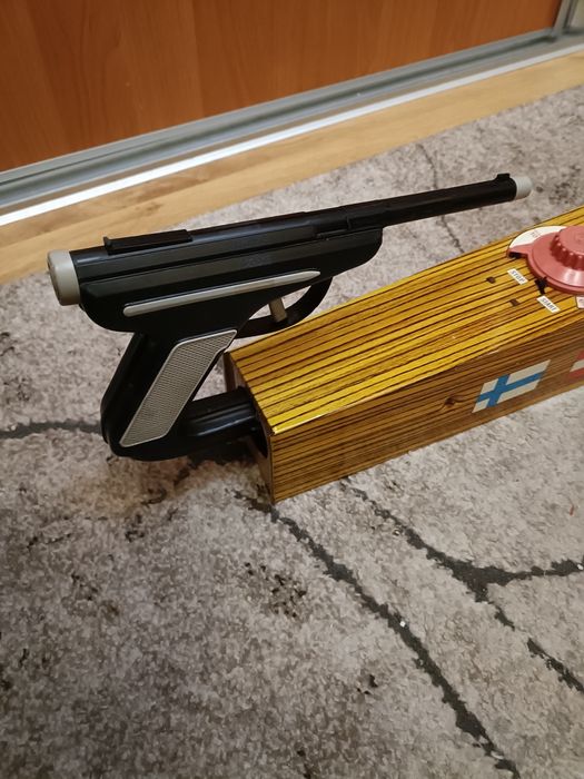 Gra strzelanie PRL gra strzelnica pistolet zabawka