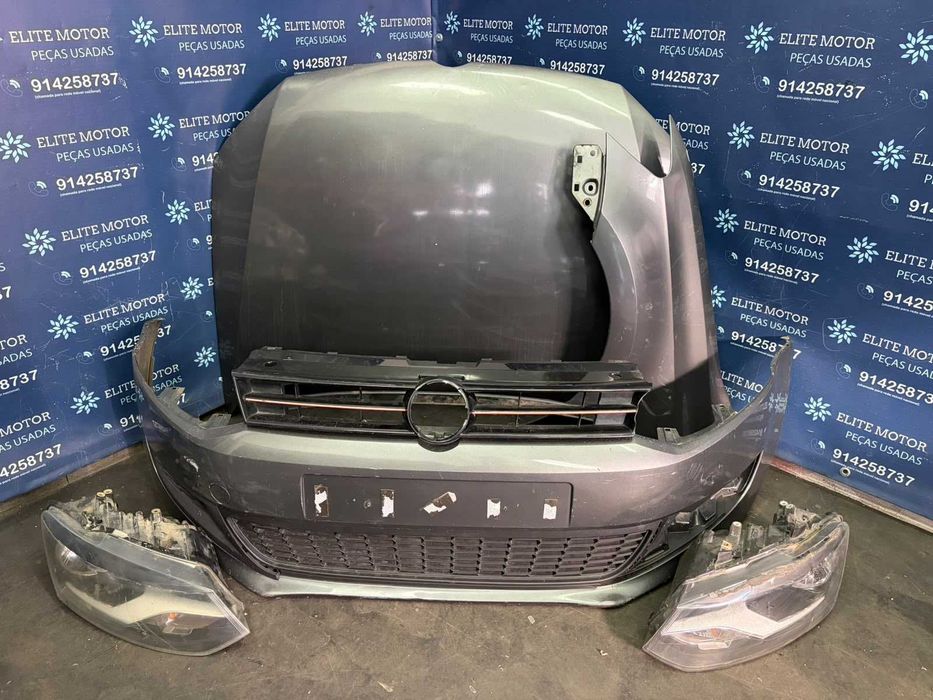 Frente completa usada VW POLO 6R parachoques capot oticas guardalamas reforço