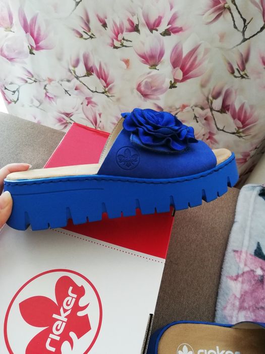 Rieker klapki na platformie r 36 NOWE