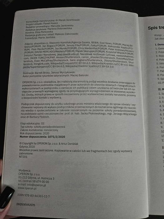 Wiedza o społeczeństwie 2 - Operon, zakres rozszerzony
