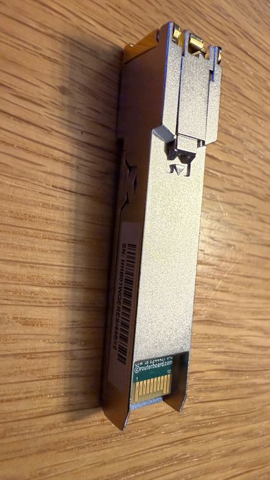 MikroTik S+RJ10 10/100/1000M/2.5G/5G/10G copper module; moduł SFP+