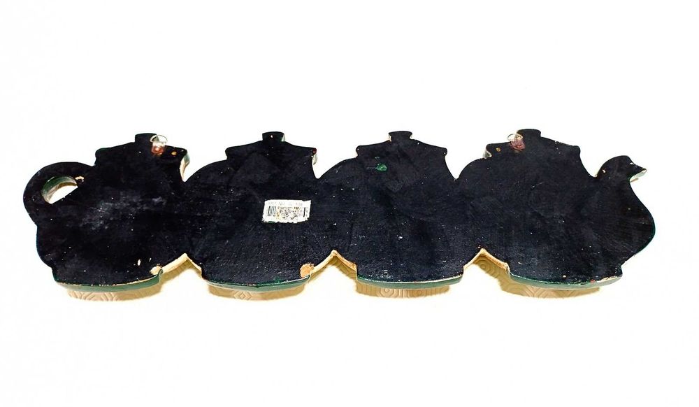 Invulgar suporte de panos decorativo chaleiras madeira cozinha