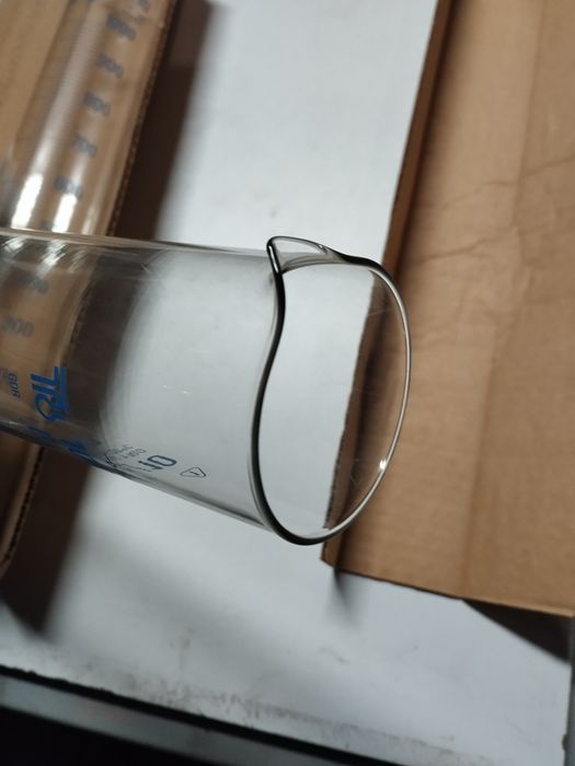 Menzurka szklana cylinder miarowy 1000 ml Dagra produkcja GDR nie PRL