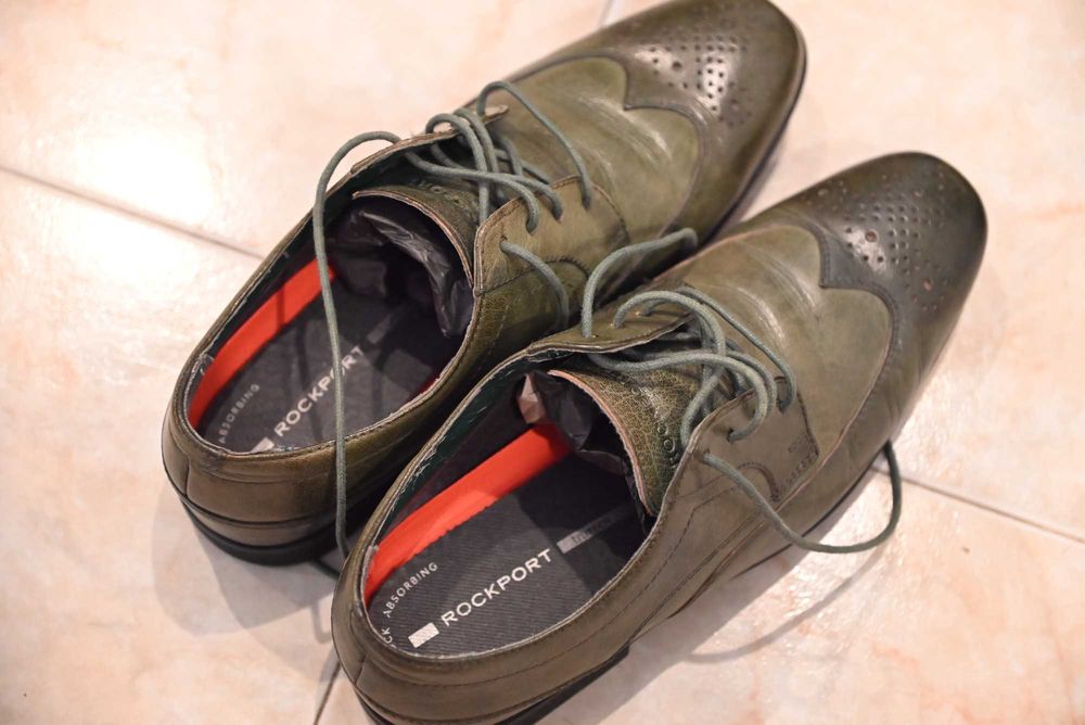 Rockport sapatos verdes Novos, usados uma única vez num casamento