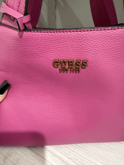 Сумка гесс guess оригінал рожева малинова фуксія