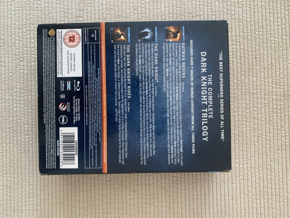 The dark knight triology blu ray