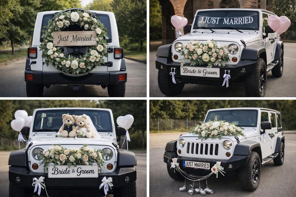 Jeep Wrangler do ślubu i inne okazje-ściagany dach