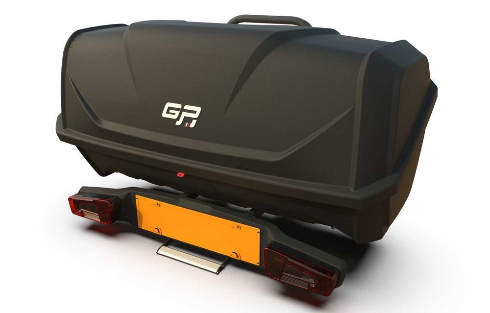 Bagażnik Boks na tył samochodu Kufer Box bagażowy na platformę GP BOX