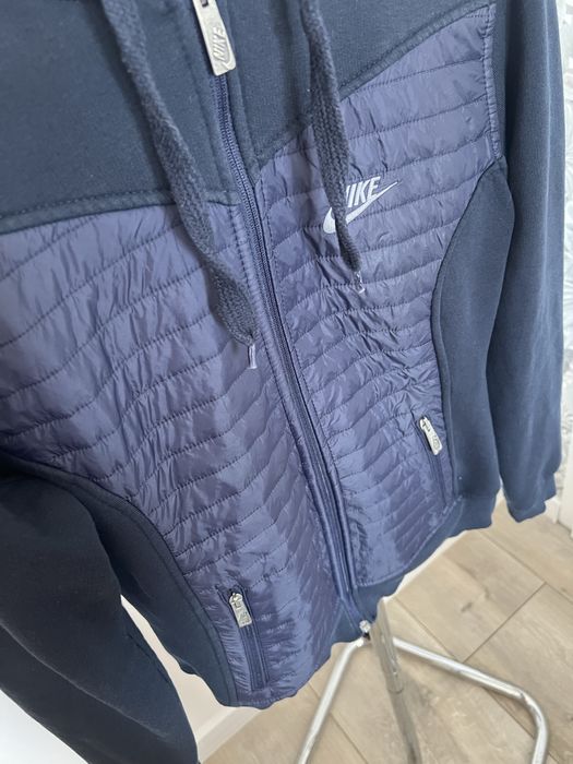 Bluza Nike damska L kaptur pikowana granatowa zip