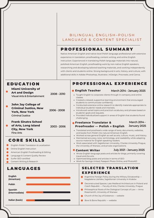 Tłumaczenia pl ↔ en | Korekta | Copywriting