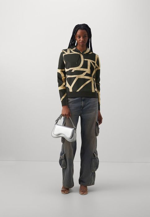 Bluza z kapturem brązowa Only M