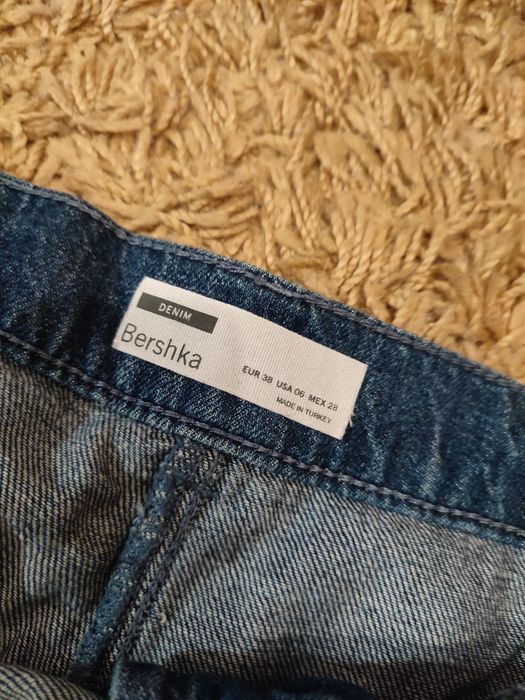 Стильні широкі  джинси bershka. Джынсы палаццо.Сині джинси кльош