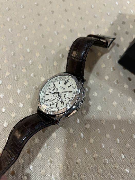 Relogio Guess cronografo bracelete cabeldal castanho