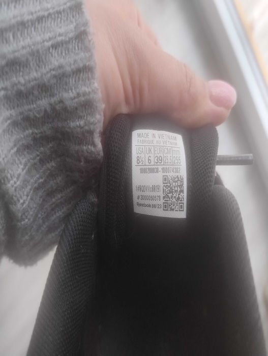 Reebok buty sportowe czarne 39 model Court Clean 100074382