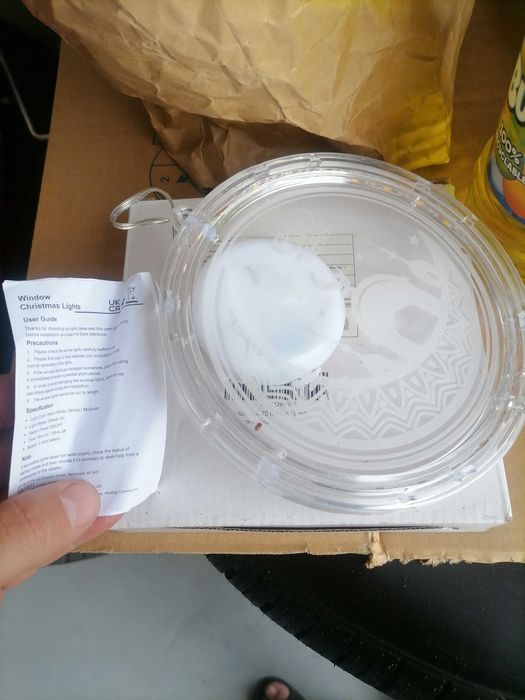 Lampka na pszyzsawkę szybę na baterje