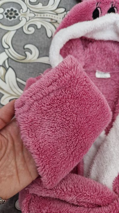 Махровий халат для дівчинки