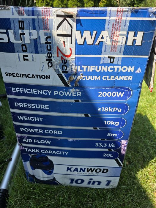 ODKURZACZ PIORĄCY do dywanów ssawka do tapocerki mocny KANWOD 2000W