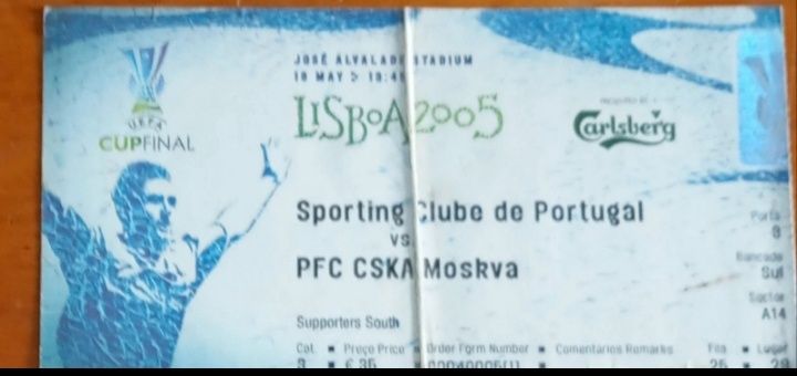 Bilhete de futebol