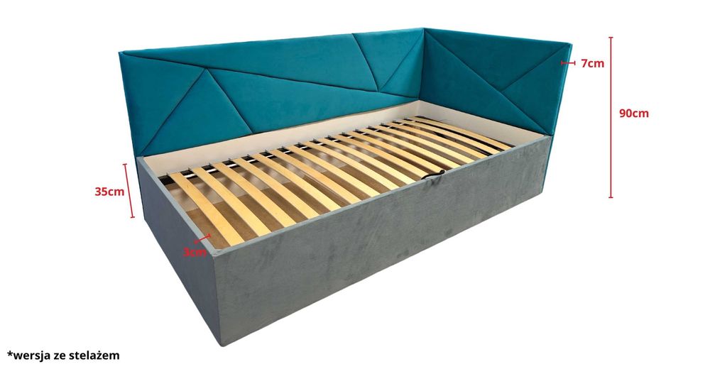 Nowe łóżko dziecięce BILLY |stelaż metalowy|pojemnik|materac gratis