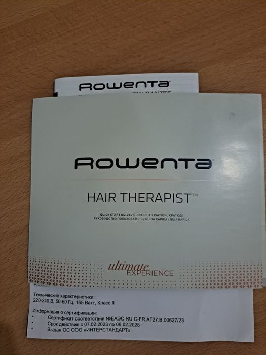 Escova Rowenta Recuperação Cabelo