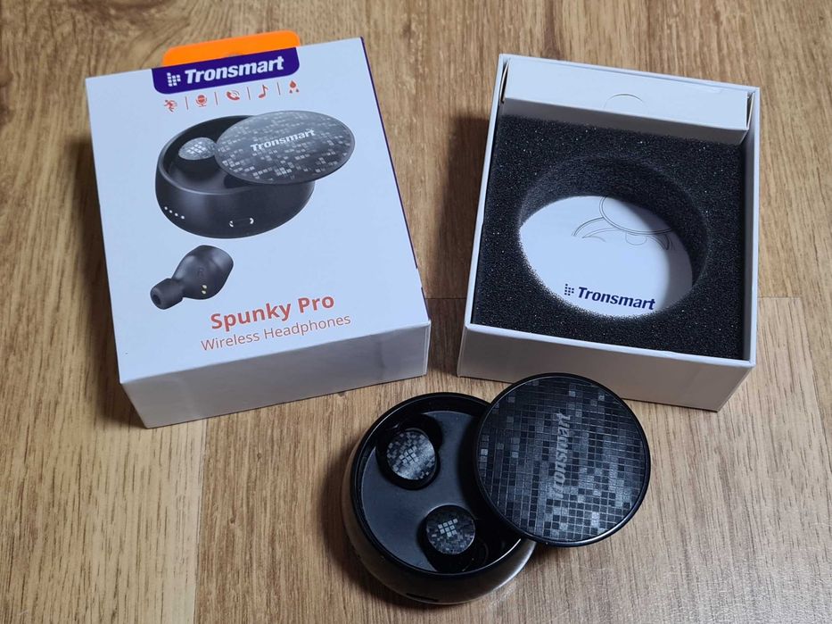 Słuchawki bezprzewodowe Tronsmart spunky pro, dokanałowe, pełny zestaw