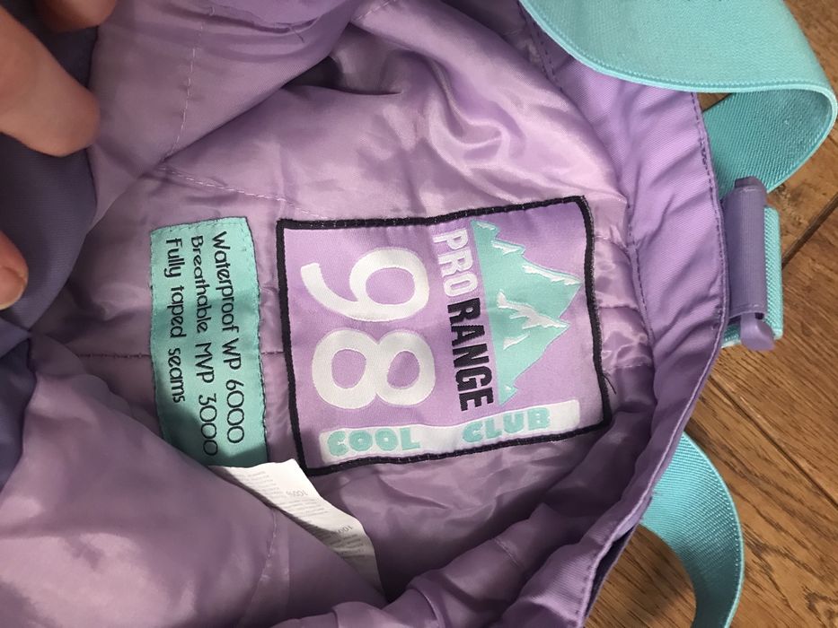 Komplet narciarski dla dziewcz.r.98 spodnie i kurtka