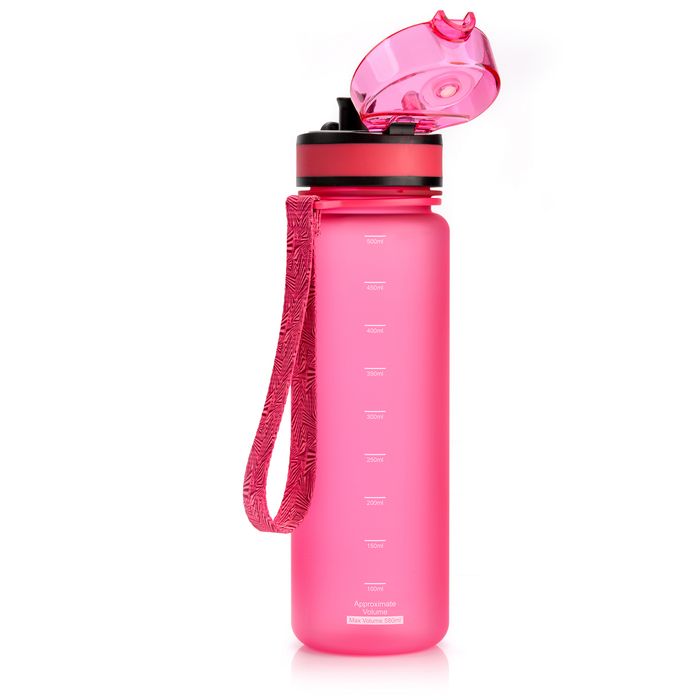 Bidon sportowy meteor 500 ml różowy
