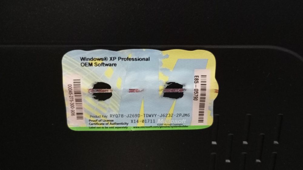 PC  Intel Pentium Dual CPU
E2200 2.2 GHz 1,99 GB de RAM