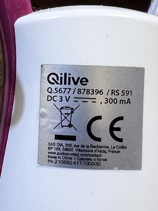 Lima elétrica para pés Qilive RS 591 com acessórios