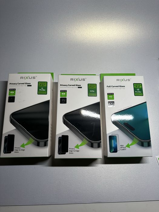 Liquidacao de stock de peliculas de vidro iphone 15/15Pro/16/16Pro