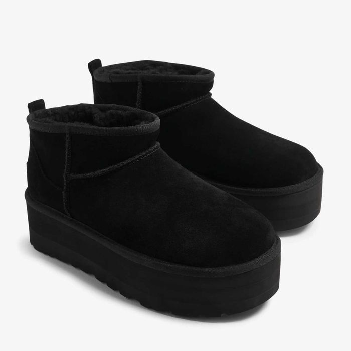ОРИГІНАЛ UGG Classic Ultra Mini Platform 1135092-BLK ботинки угги УГГ