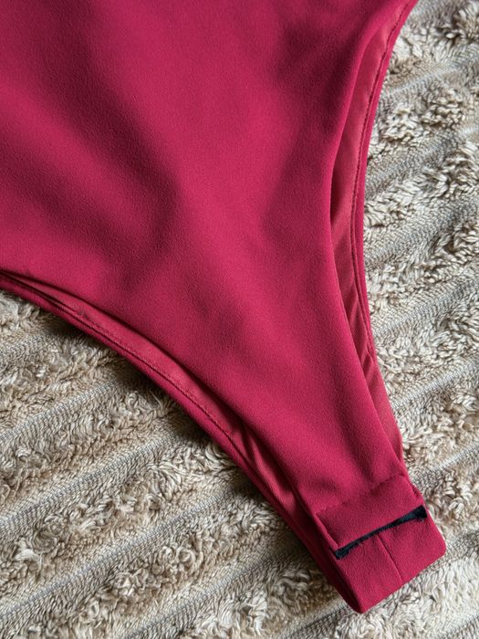 Боді Zara S червоне на одне плече