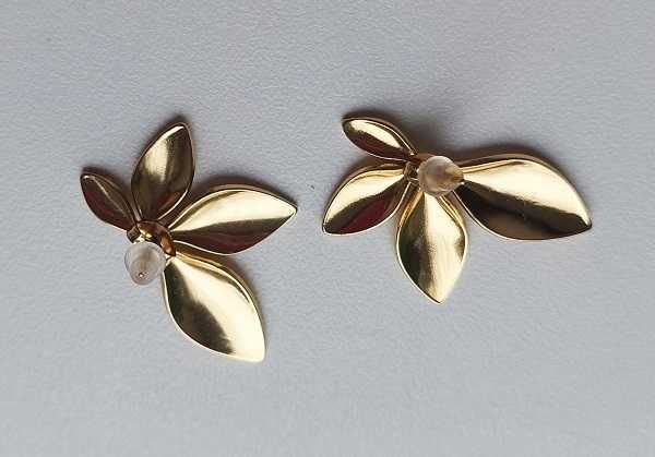 Серіжки стильні діаметр 3 см