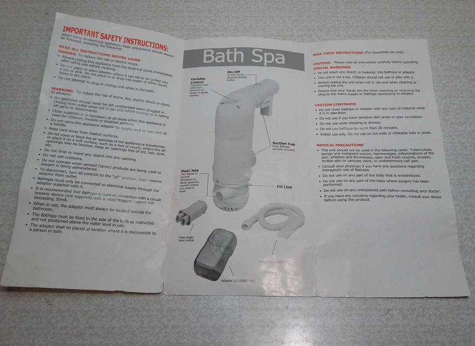 Спа ванна Джакузи Pampering Bath Spa Новая! Оригинал! Англия.