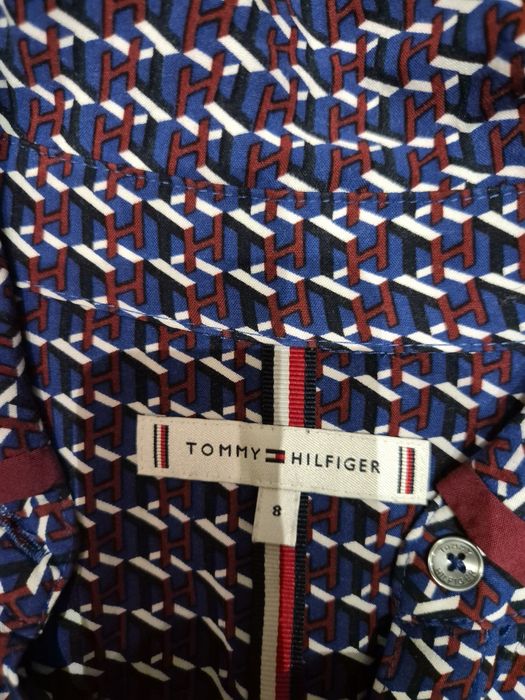 Rezerwacja Sukienka oryginalna damska długa Tommy Hilfiger
