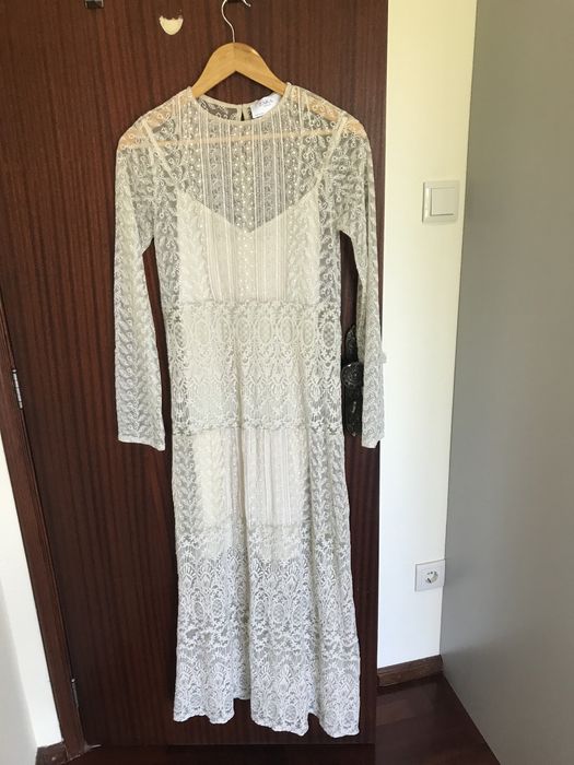 Vendo vestido renda Zara como novo M