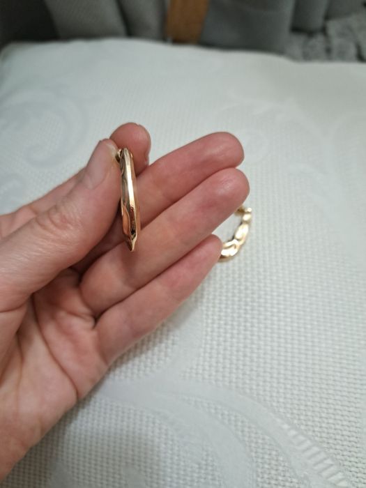 Фактурные серьги 2.5 см