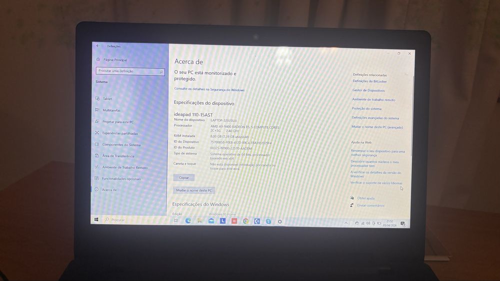 Lenovo IdeaPad 110-15AST | 8GB RAM