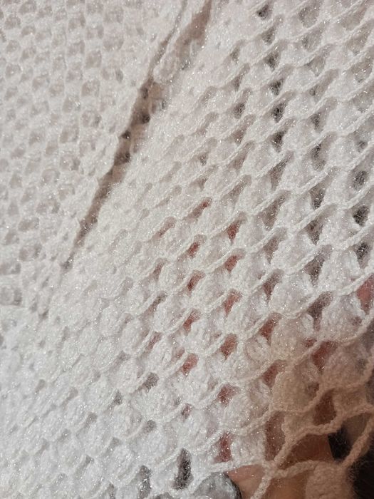 В'язана ажурна шаль, великий платок, накидка