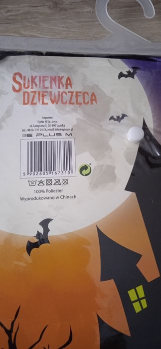 Strój karnawałowy sukienka dziewczęca