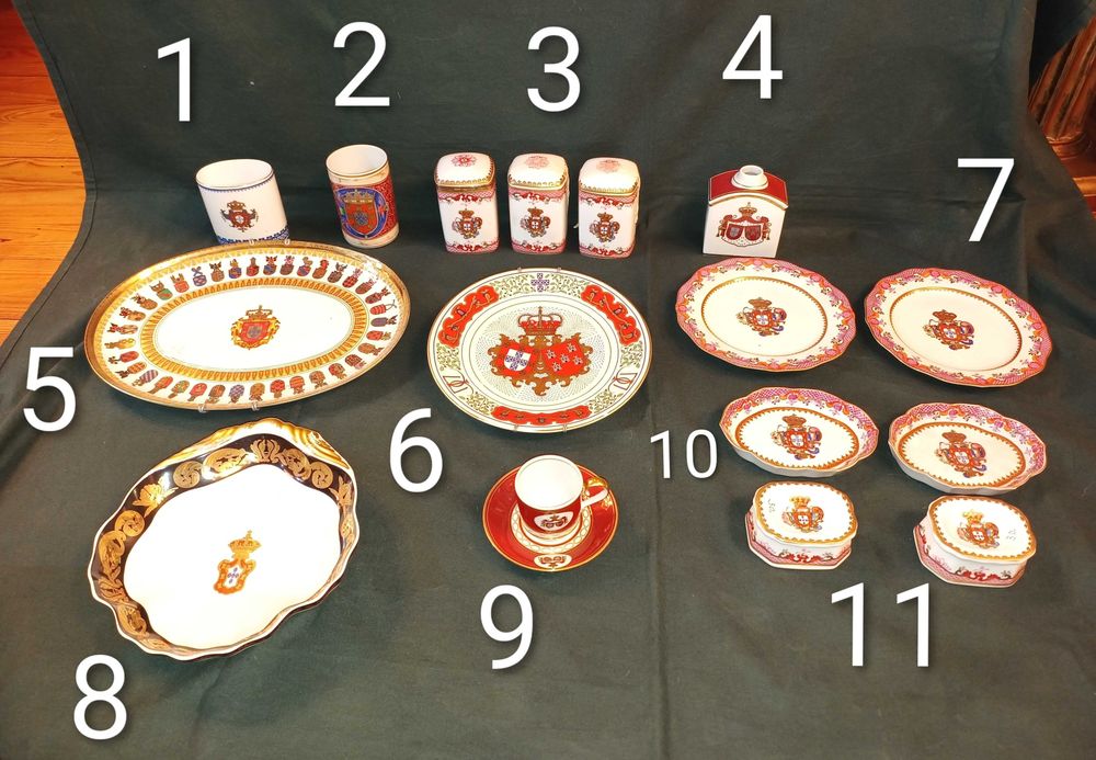 Peças Brasonadas Porcelana