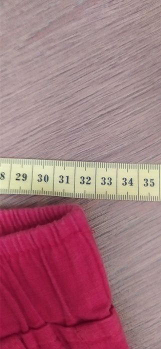 Штанці, брюки на високій посадці червоні