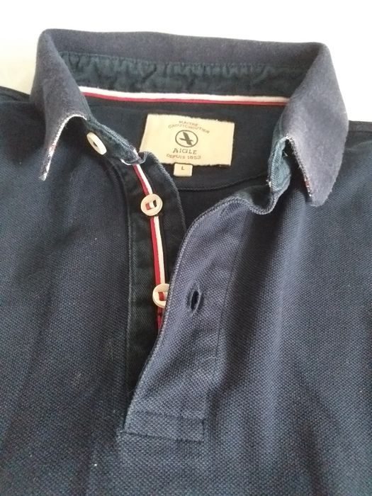 Polo Aigle azul marinho