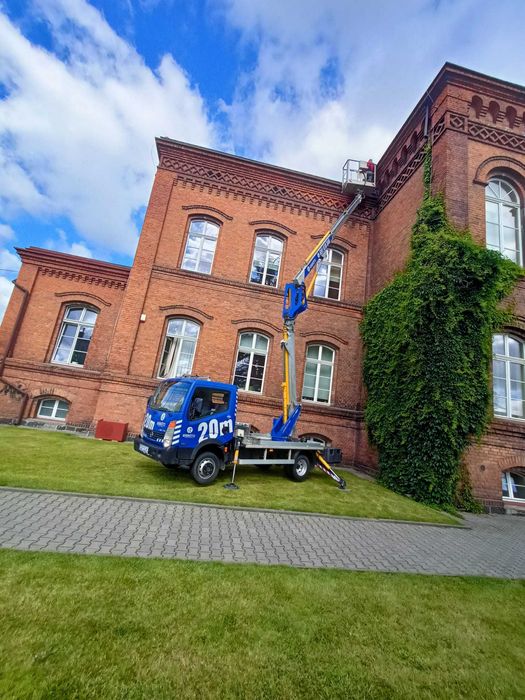 Usługi wynajem zwyżka podest podnośnik koszowy 12m 21m 23m 25m